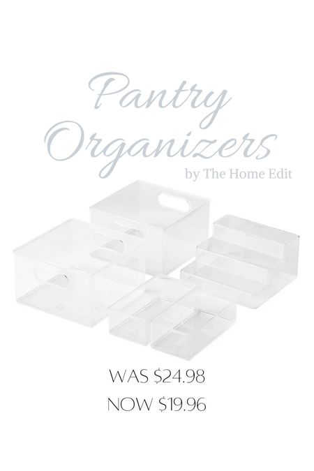 The Home Edit Pantry Edit
Organizers, clear containers 

#LTKsalealert #LTKhome