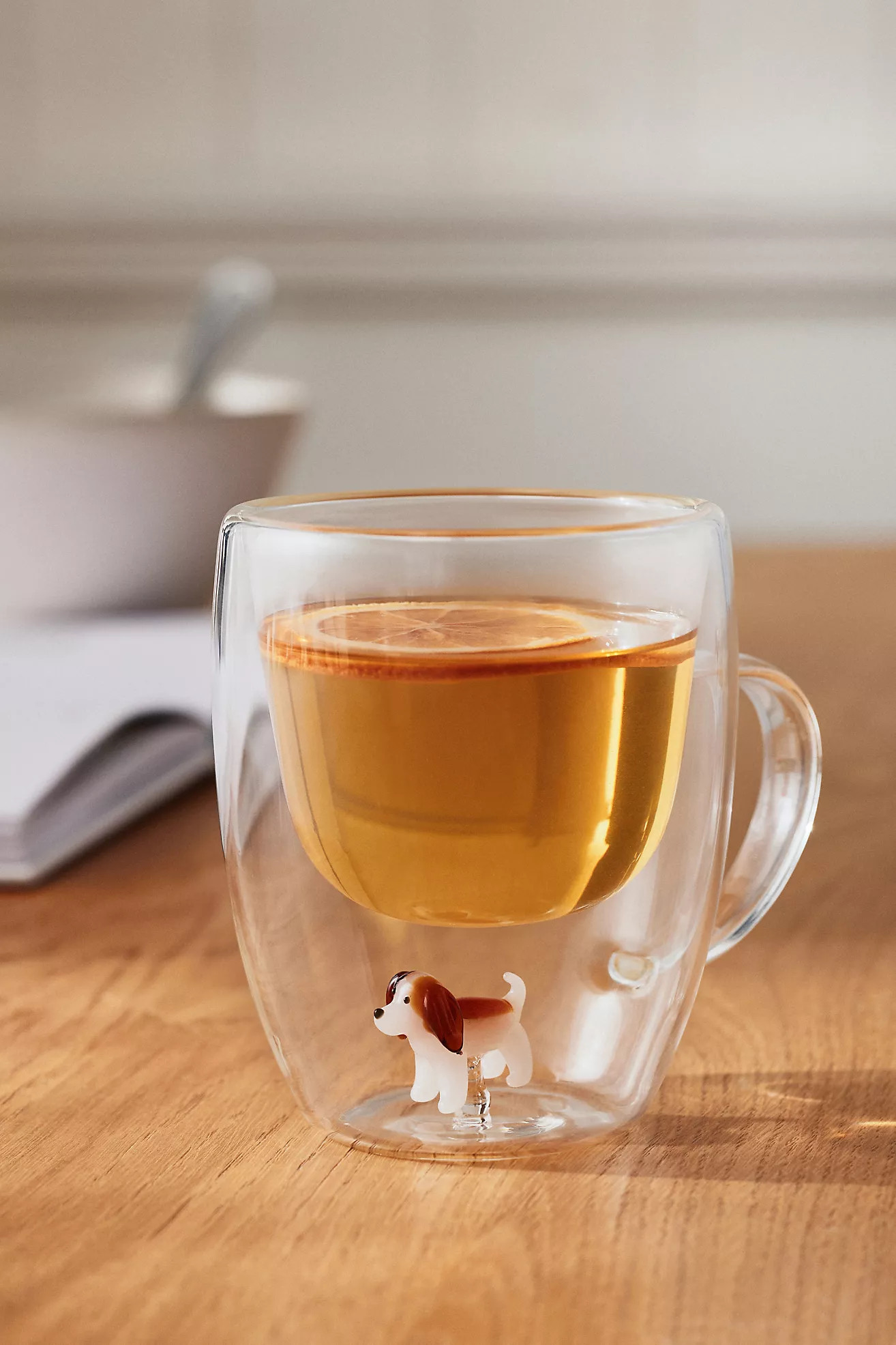 Double-Wall Glass Dog Mug | Anthropologie (US)