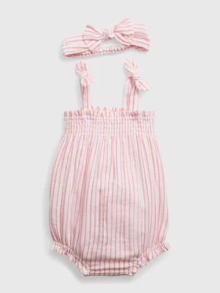 Baby Crinkle Gauze Stripe Outfit Set | Gap (US)