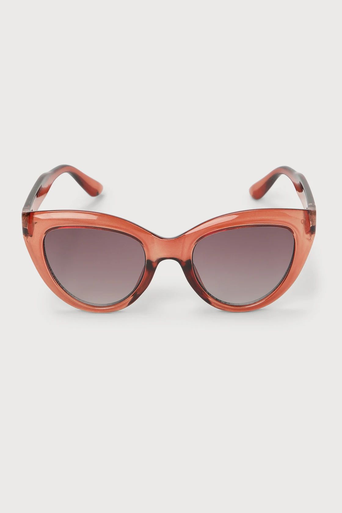 Cruisin' Through Transparent Brown Cat-Eye Sunglasses | Lulus (US)