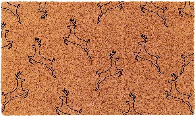 Coco Mats 'N More Christmas Mats Made in USA - Christmas Reindeers | Size: 18" x 30" x 0.6" - Dur... | Amazon (US)