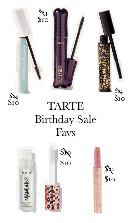 TARTE  S A L E  ALERT 🚨 
Some of my favorite TARTE items included in their birthday sale + free shipping!! Everything is $10 🤯

#Tartecosmetics #sale #beauty #makeupsale #mascarasale #cosmetics #makeup 

#LTKbeauty #LTKunder50 #LTKsalealert
