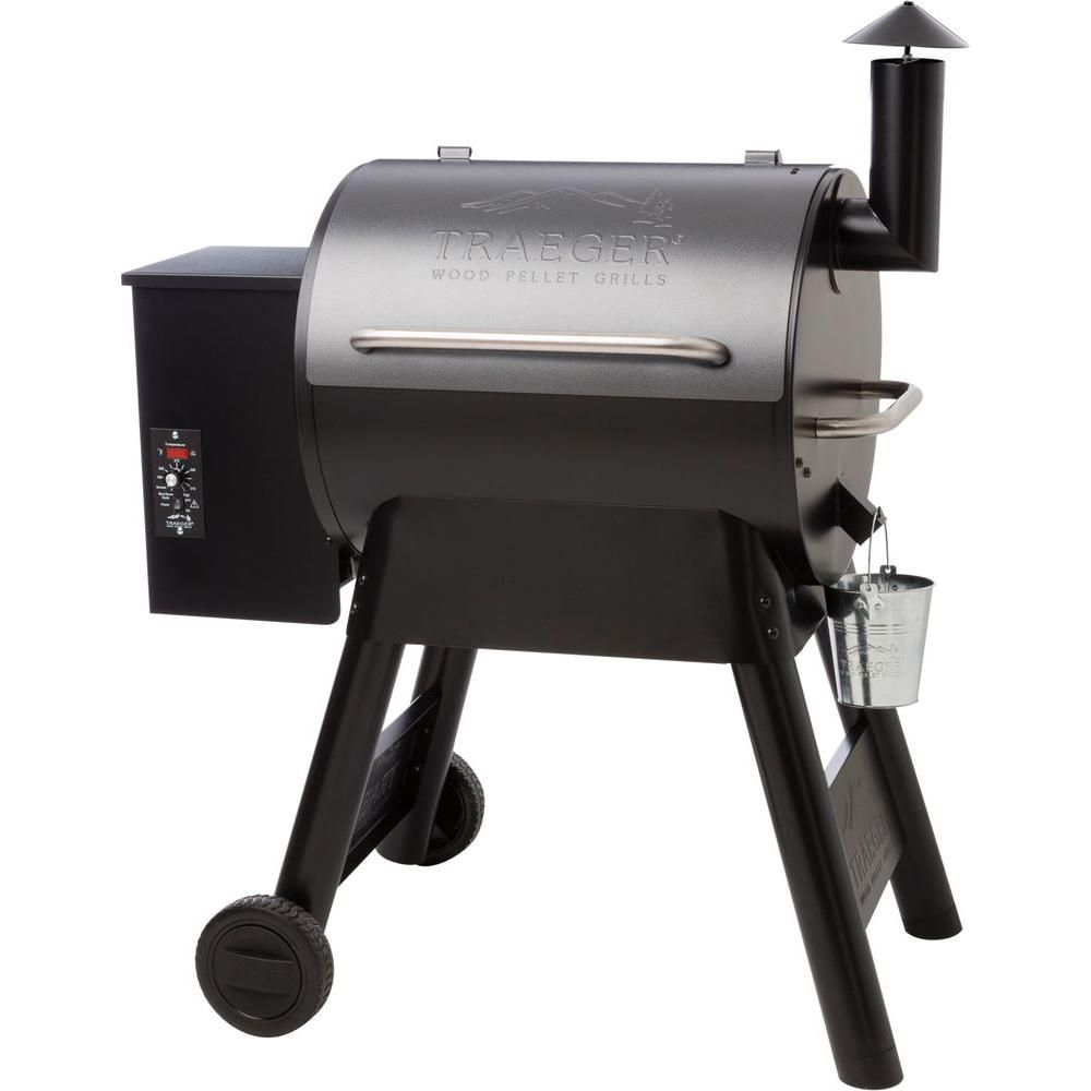 Eastwood 22 Wood Pellet Grill and Smoker in Silver Vein | The Home Depot