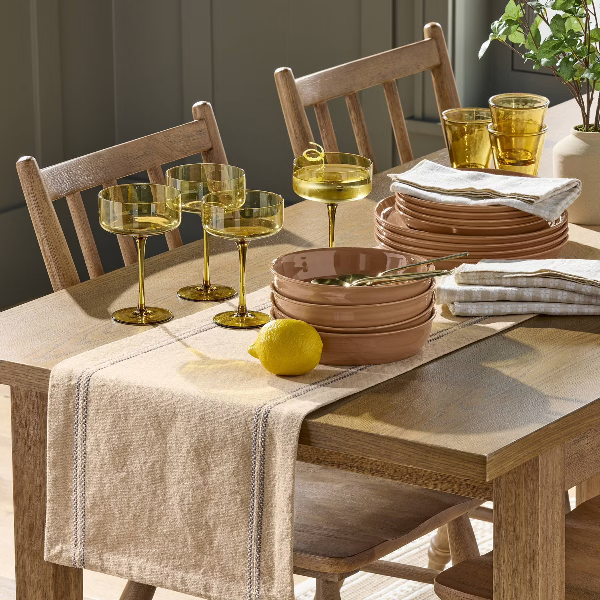 28oz Flared Brim Stoneware Pasta/Grain Bowl Rust - Hearth & Hand™ with Magnolia | Target