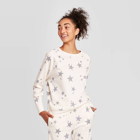 Women's Star Graphic Sweatshirt - Cream | Target