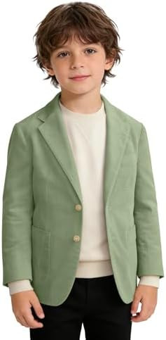 JPF Kids Blazer Suit Jacket for Boys Corduroy School Sport Coat Warm | Amazon (US)