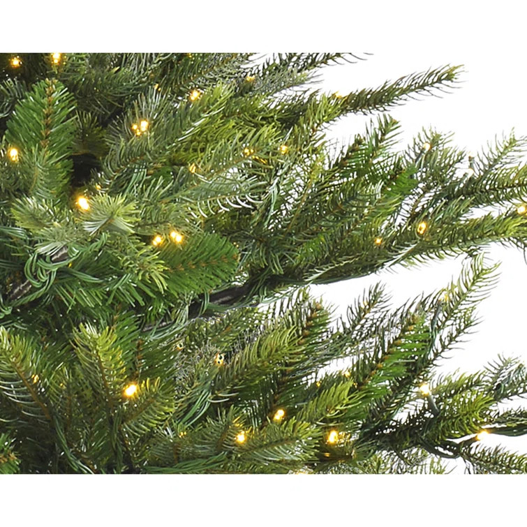 90'' Lighted Artificial Fir Christmas Tree | Wayfair North America