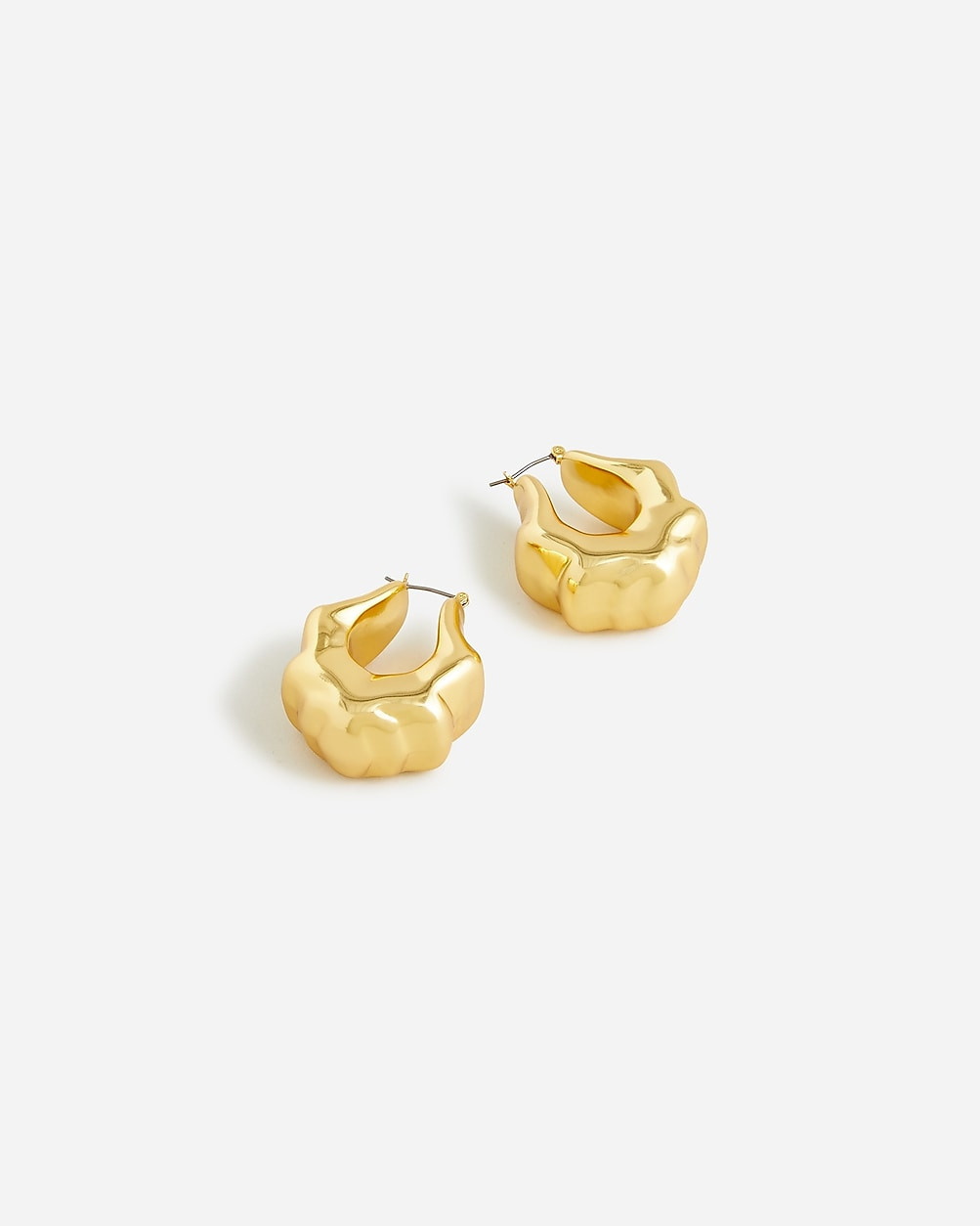Lightweight sculpted hoop earrings | J. Crew US