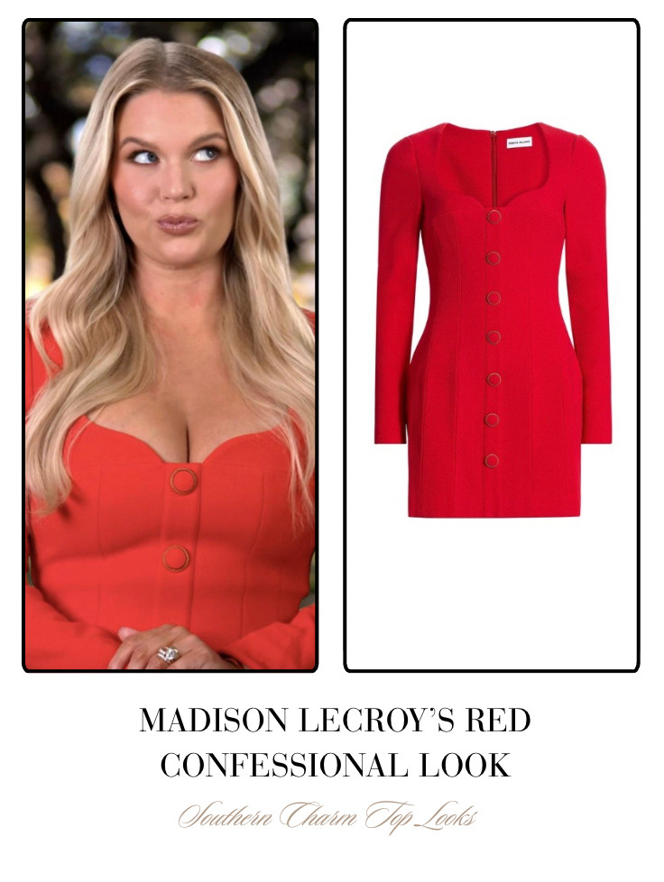 Madison LeCroy's Red Confessional Look 

 
