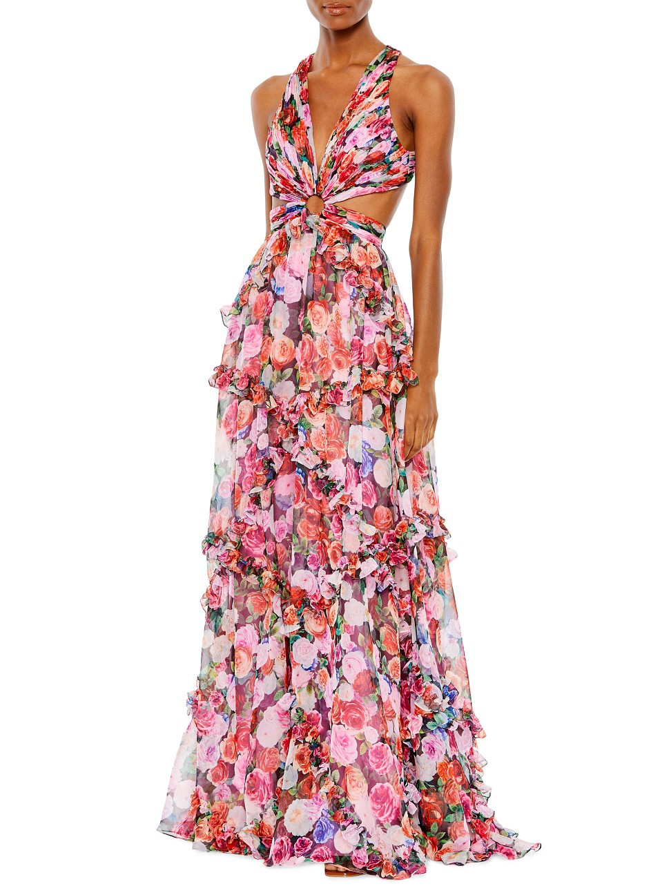Women's Ieena Floral Cut-Out Gown - Size 14 | Saks Fifth Avenue