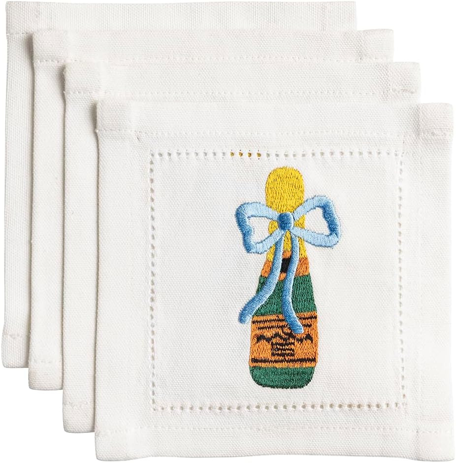 Mud Pie Champagne Cocktail Napkin | Amazon (US)