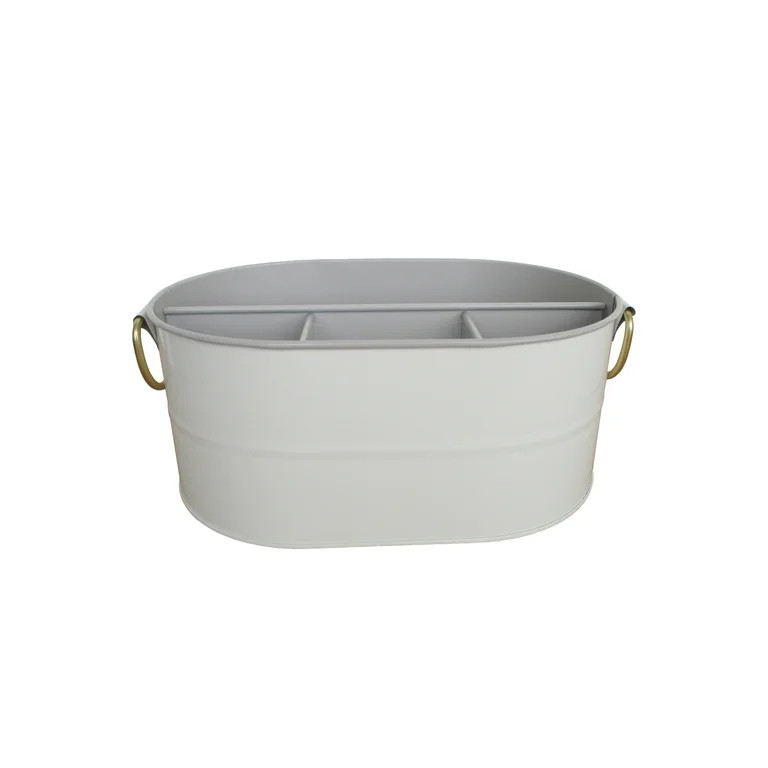 Better Homes & Gardens 2-Tone Galvanized Utensil Caddy - Grey - Walmart.com | Walmart (US)