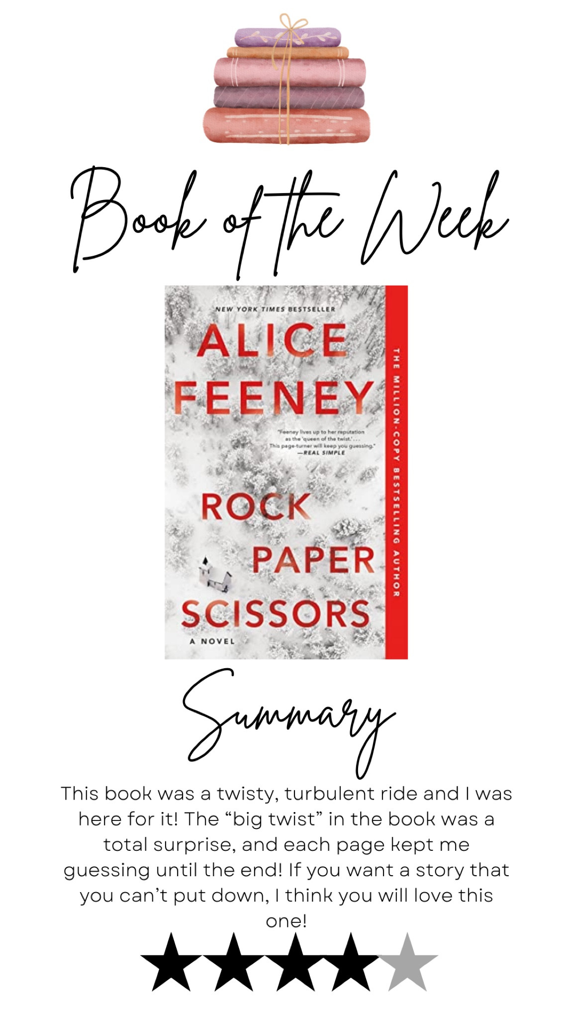 Book of the week: rock paper scissors. 