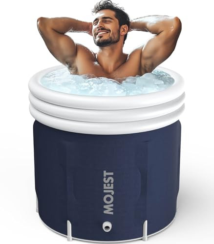 Ice Bath, Cold Plunge Tub for Adults & Athletes – Ice Bath Tub, Multi-Layered Portable Cold Plunge for Enhanced Recovery, Inflatable Ice Bath Barrel for Indoor and Outdoor Use (Blue, XXX-Large) | Amazon (US)