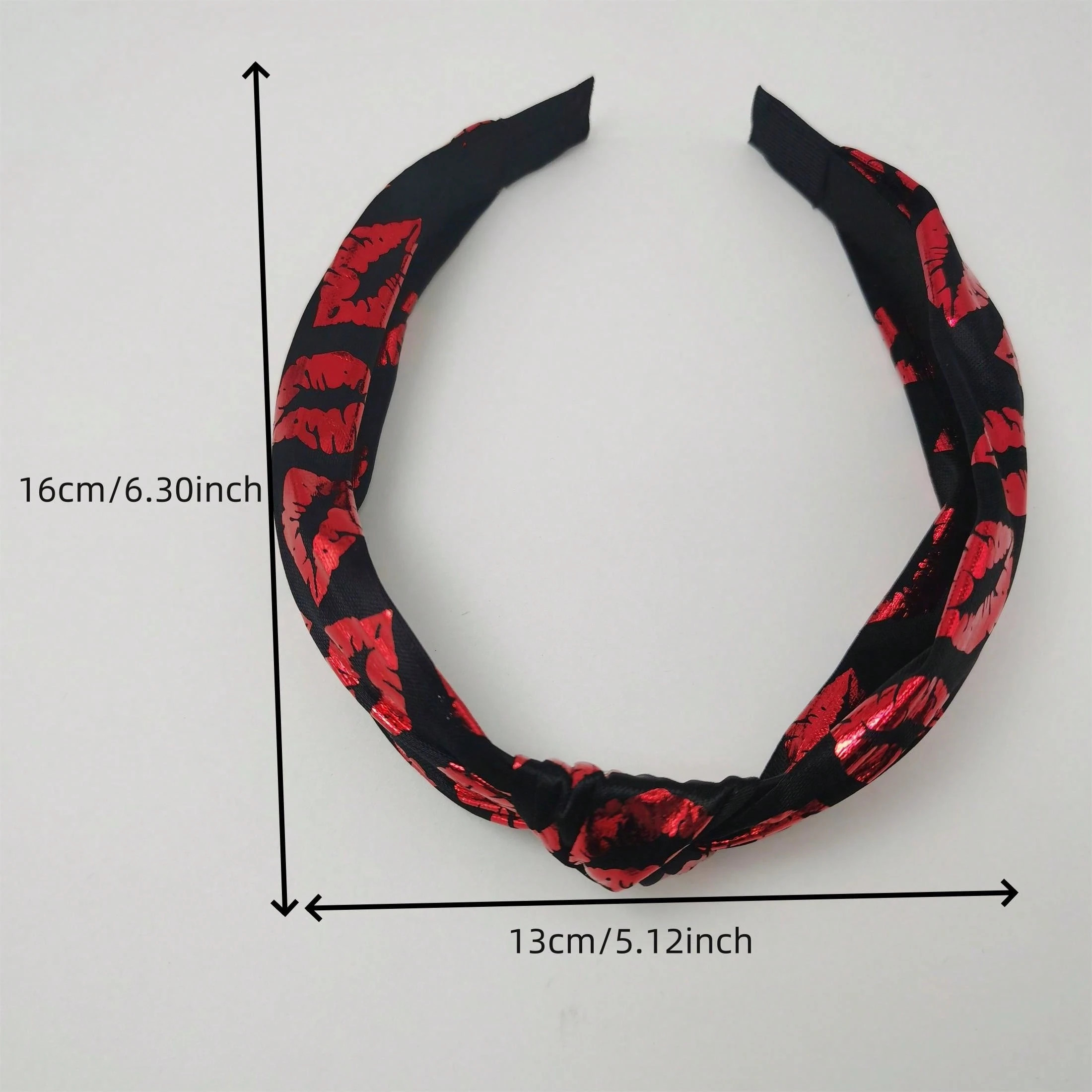 1pc Ladies' Festive Valentine'S Day Hair Accessory With Heart, Lip & Rose Design, Stylish Headban... | SHEIN