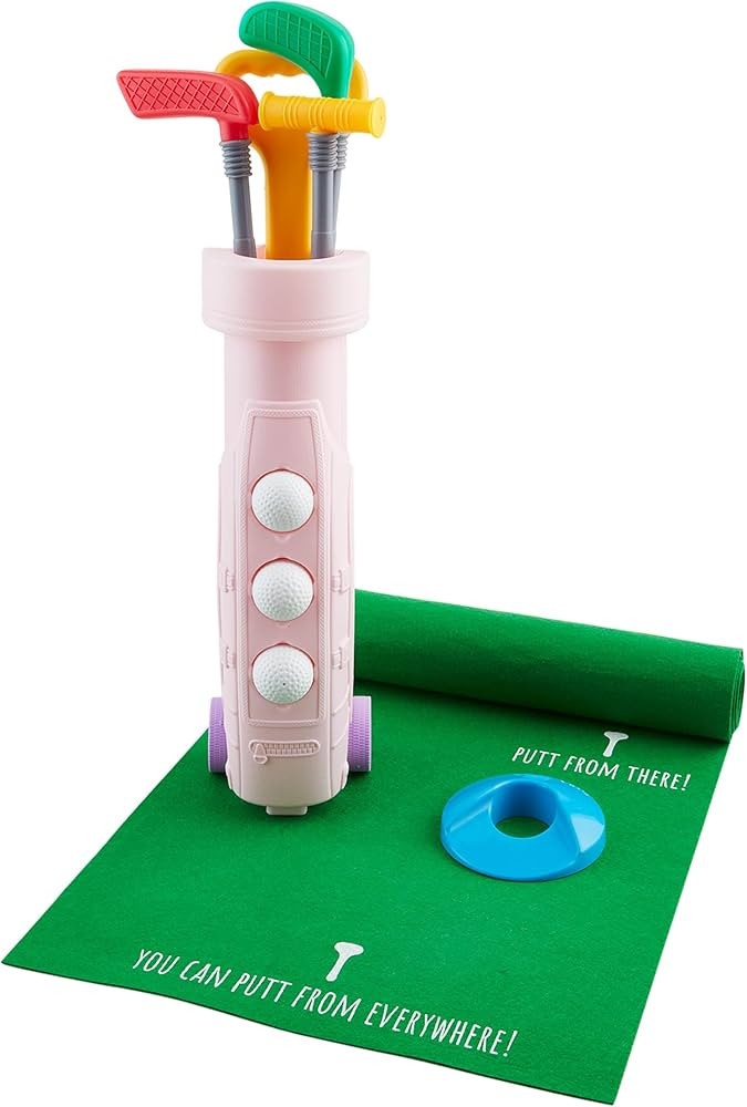 Mud Pie Kids Pink Golf Play Set; 20 1/2" X 5" | Amazon (US)