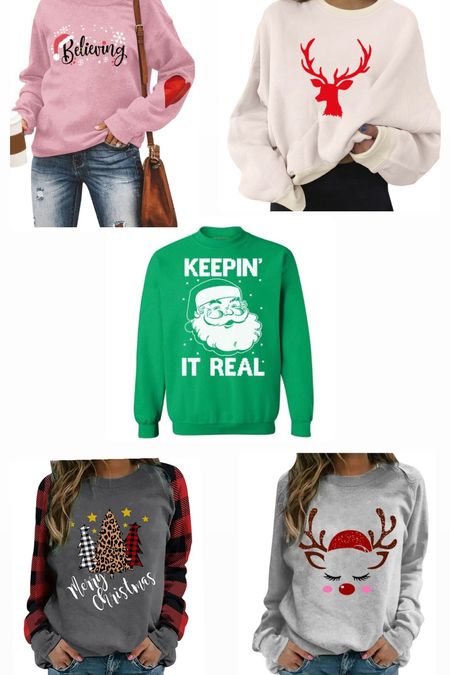 Christmas sweatshirts

#LTKstyletip #LTKunder50 #LTKHoliday
