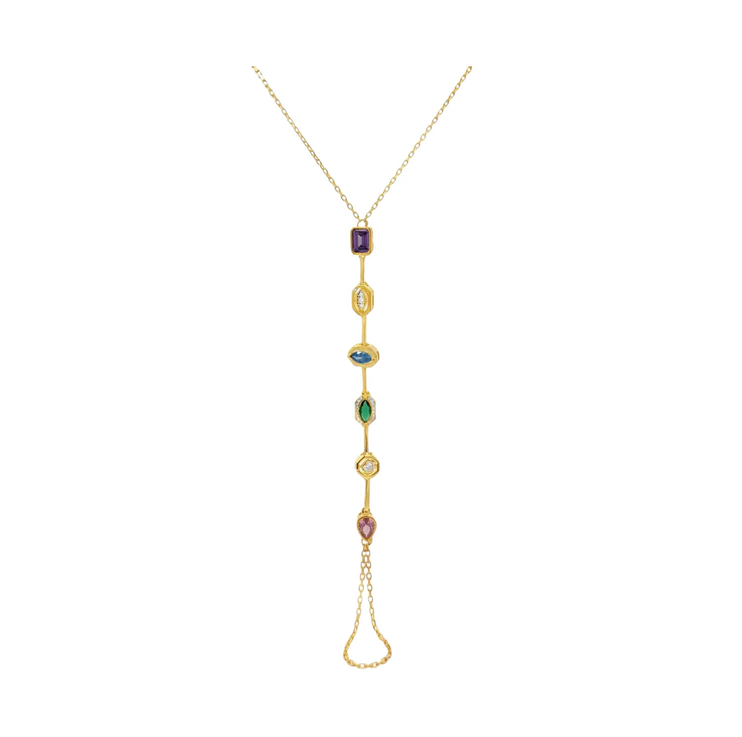 Colored Gem Handchain | Shop Alexandra Madison