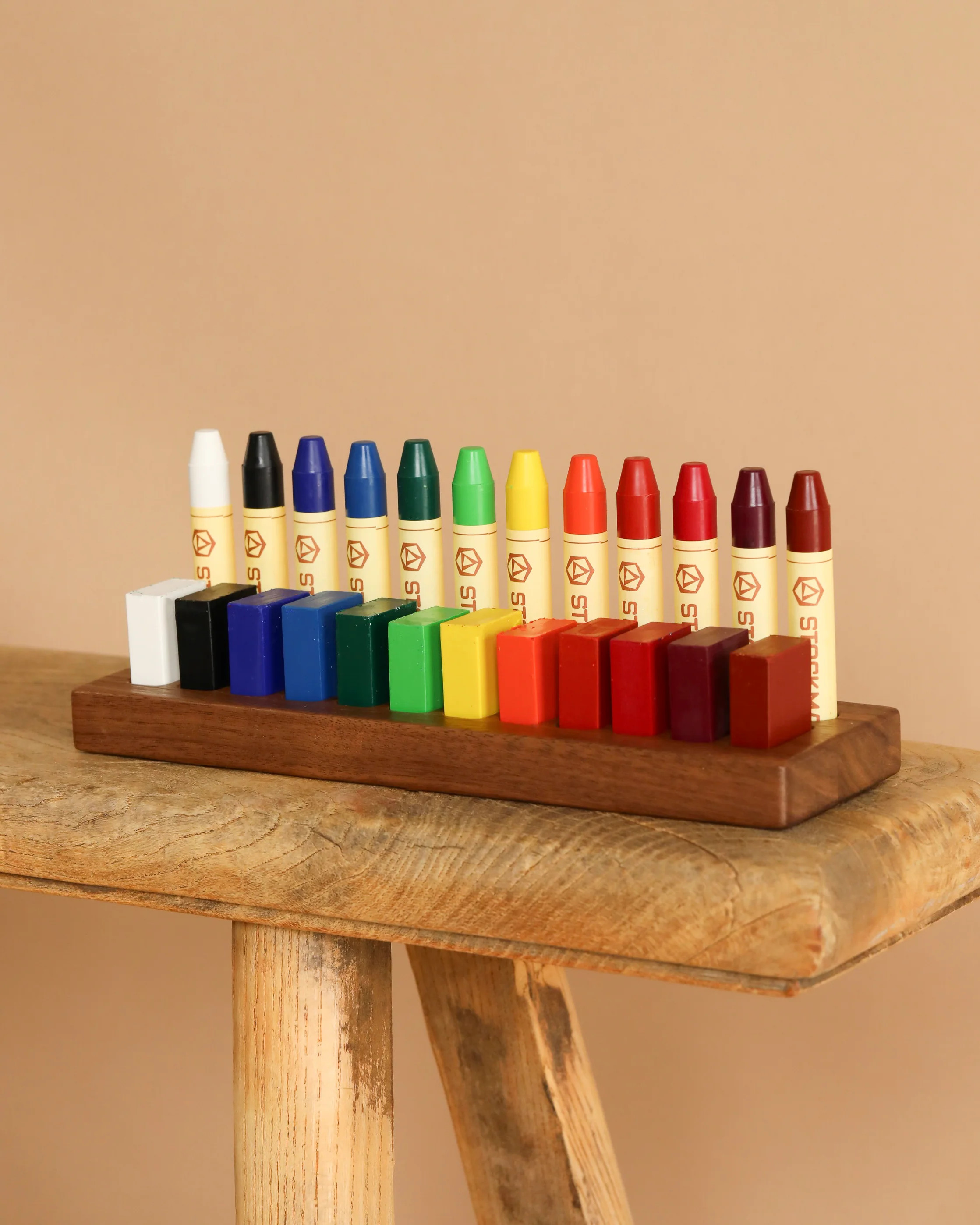 Stockmar Crayon Set With Wooden Organizer Tray | Odin Parker