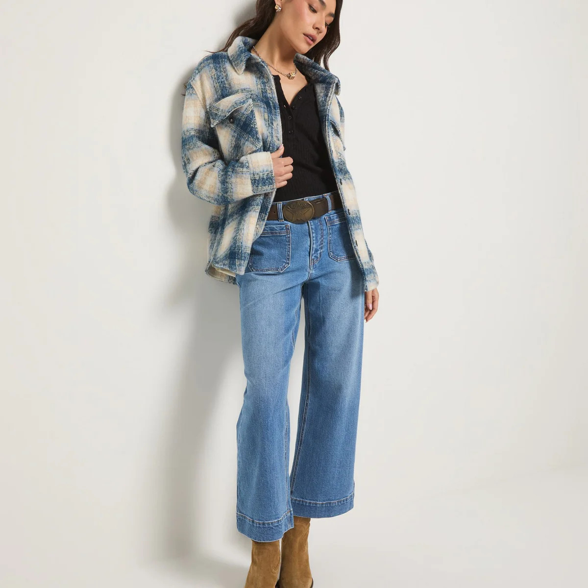 Caroline Cropped Wide Leg Jean | Seventy Eight and Sunny