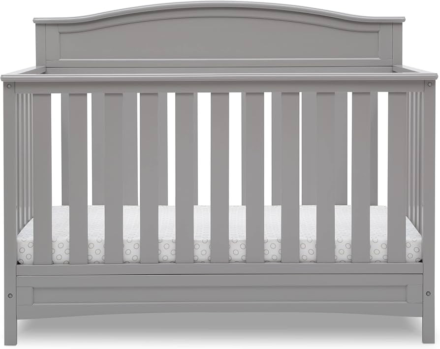 Delta Children Emery 4-in-1 Convertible Baby Crib, Pack of 1, Grey | Amazon (US)