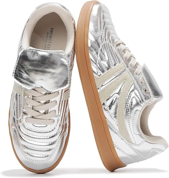 Project Cloud Leather Womens Sneakers - Memory Foam Casual Sneakers for Women Footwear Lace Up Wo... | Amazon (US)