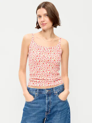 Pointelle Cami Tank Top | Old Navy (US)