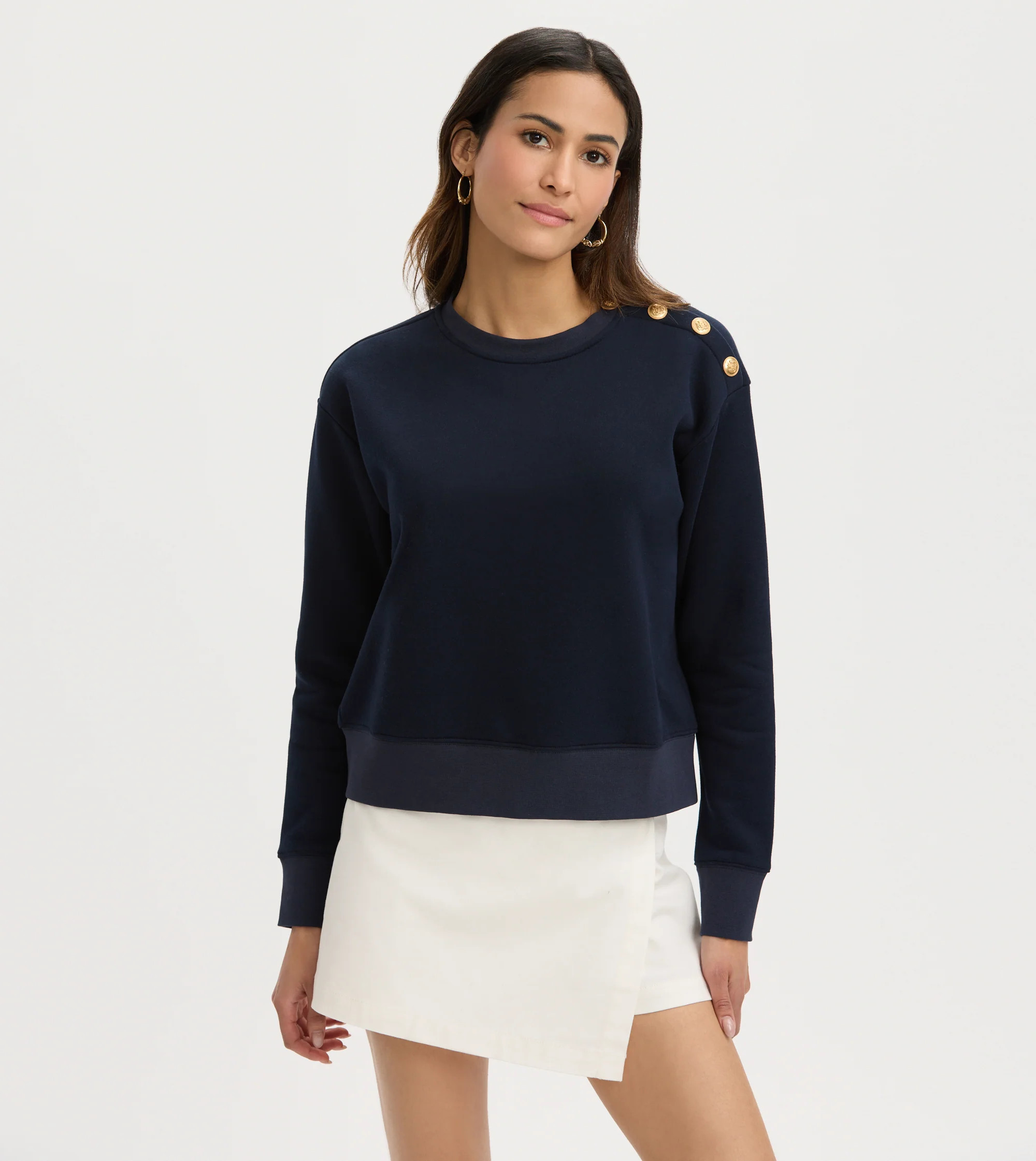 Snap Shoulder Sweatshirt | Renwick