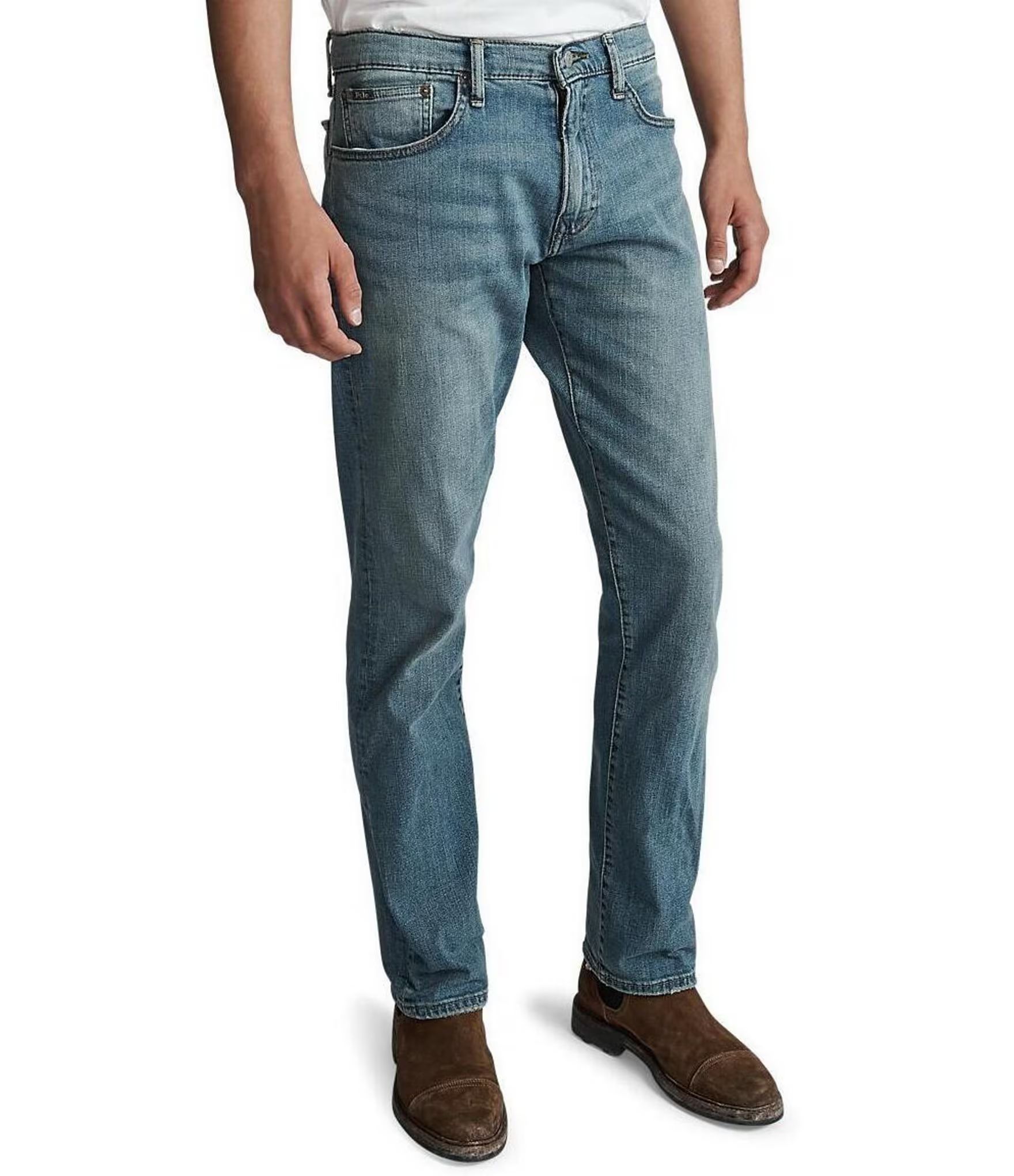 Hampton Relaxed Straight-Fit Stretch Denim Jeans | Dillard's