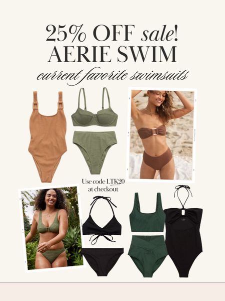 Aerie swim on sale! Aerie is 25% off sitewide this weekend in the LTK app 👏🏼

#LTKSpringSale #LTKswim #LTKfindsunder50