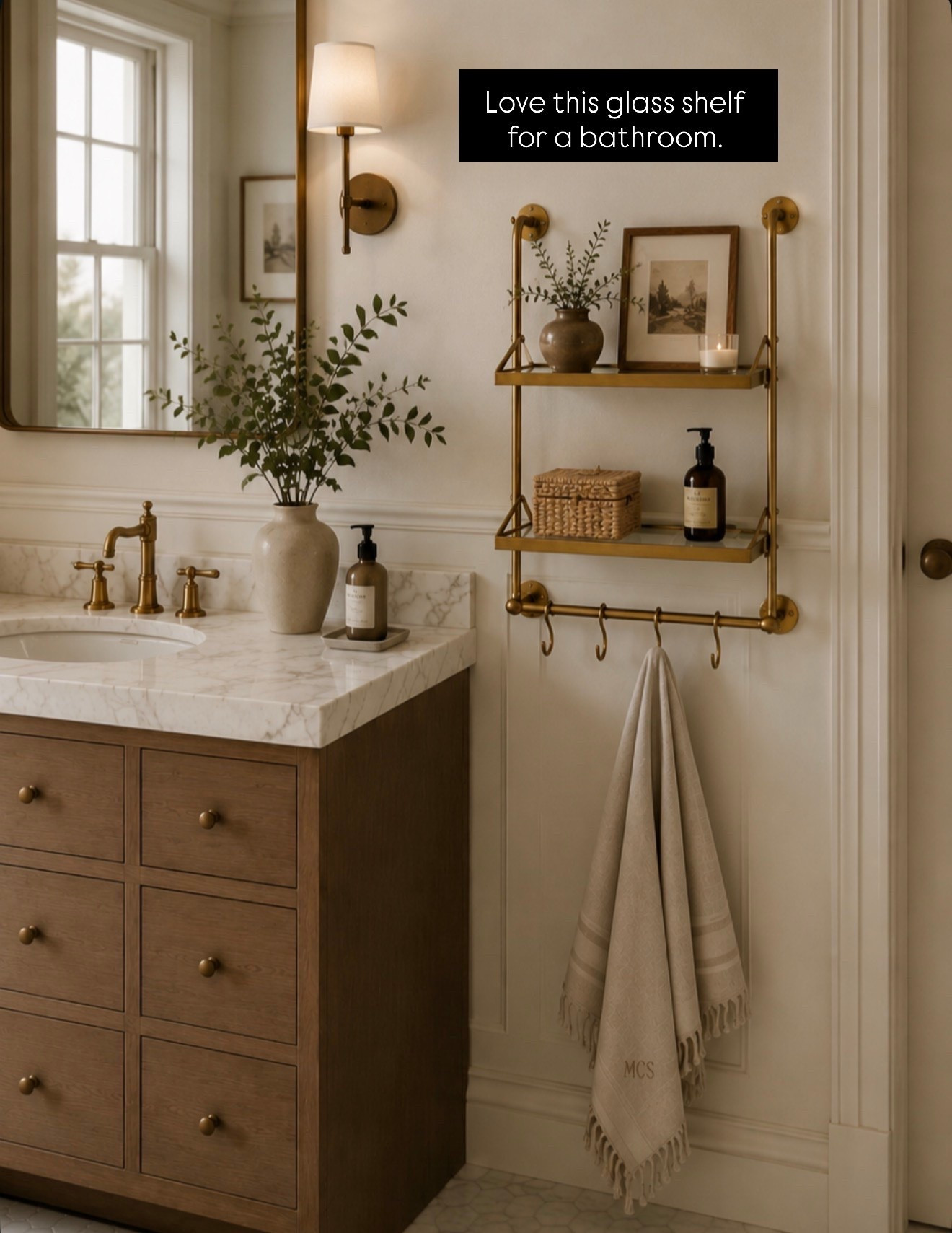I love this glass bathroom shelf I found on Amazon! It’s at a great price point and perfect size for a bathroom. ￼

#LTKHome #LTKSaleAlert