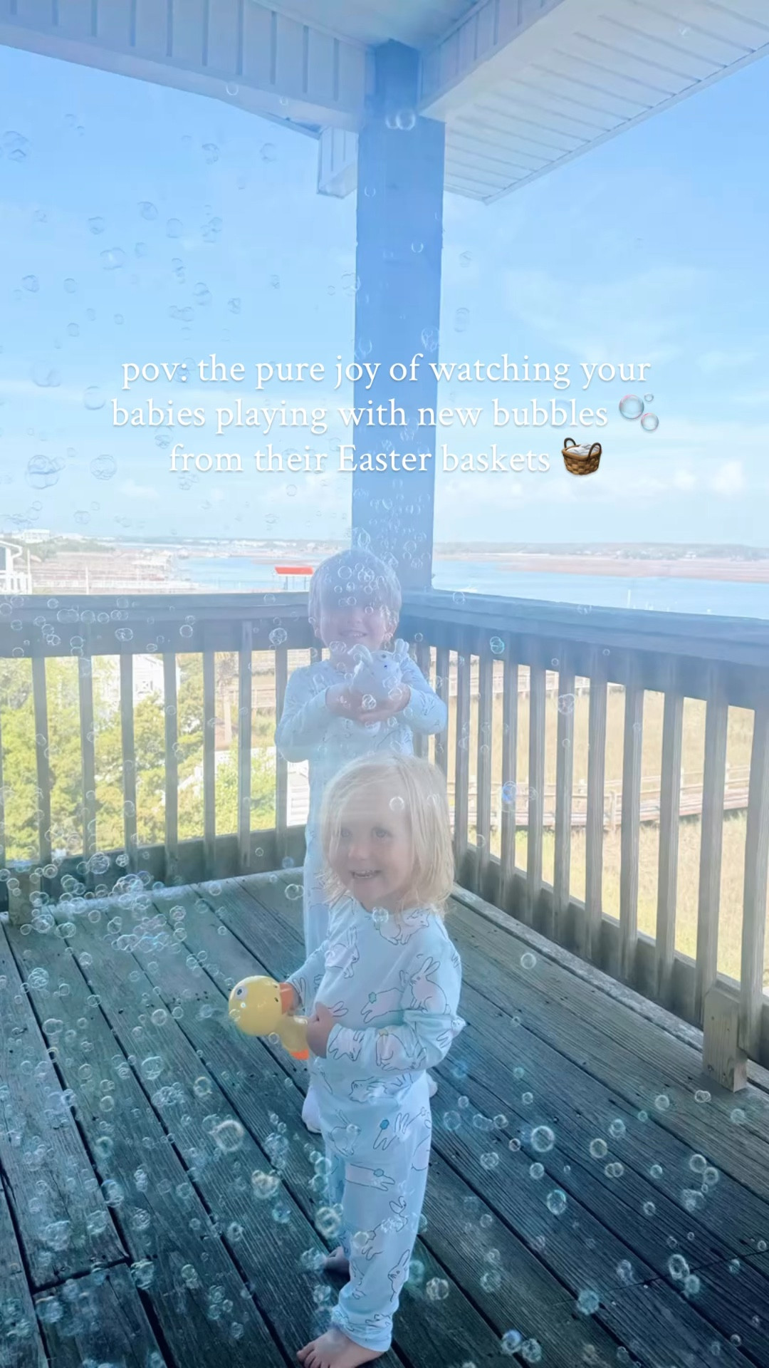It’s the excited whittle “BUBBLES” from Sweet Baby Levi Rhett for me 👶🏼🤭🫧 #bestillmyheart #sweetesteasterever #easterdownatthebeach #cutenessoverload 

PS. Yes! I linked 🔗 these adorable duckie 🦆 and bunny 🐰 bubble wands 🫧 from the boys’ Easter 🐣 baskets 🐇🧺🥕 for y’all over on my LTKit shop so make sure to go check them out there!! 🫶🏽 Perfect 🤩 for little ones this spring 🌸 and summer ahead ☀️ and hours and hours of endless fun and joy!! 🌼🩵 #easterbubbles 

#LTKBaby #LTKSeasonal #LTKKids