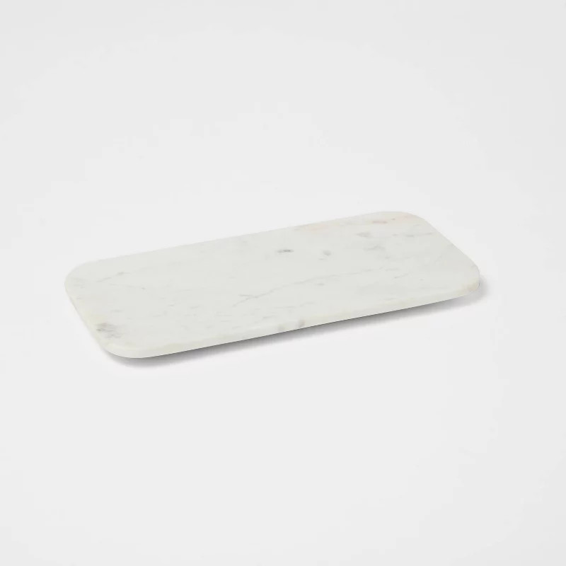 14" x 7" Marble Serving Platter White - Threshold™ | Target