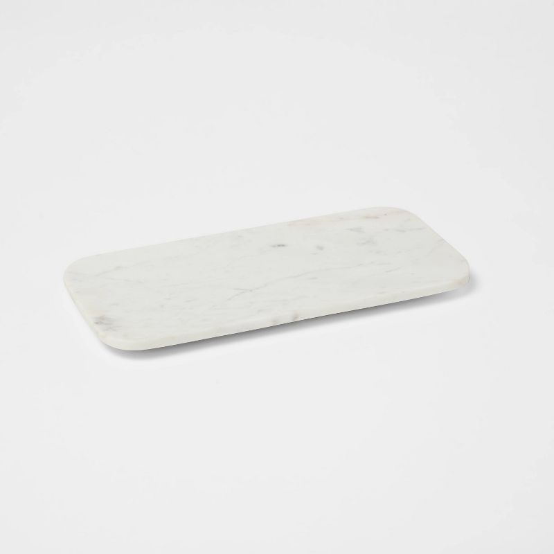 14" x 7" Marble Serving Platter White - Threshold™ | Target