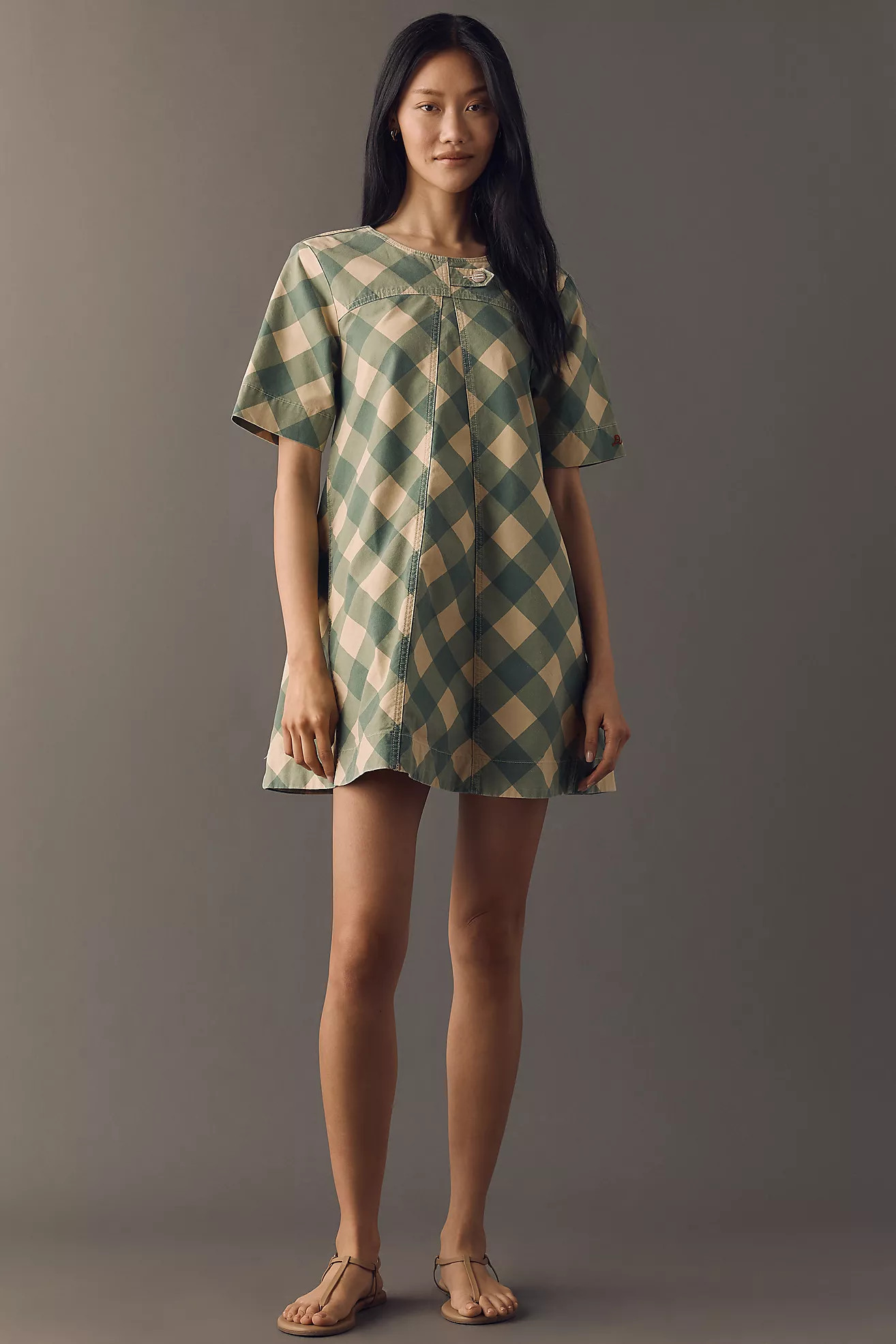 Damson Madder Bridget Organic Cotton Mini Dress | Anthropologie (US)