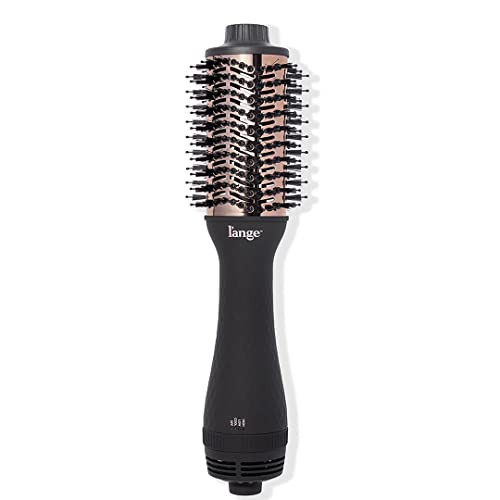 L'ANGE HAIR Le Volume 2-in-1 Titanium Blow Dryer Brush | Hot Air Brush in One with Oval Barrel | Hair Styler for Smooth, Frizz-Free Results for All Hair Types (Black - 60mm) | Amazon (US)