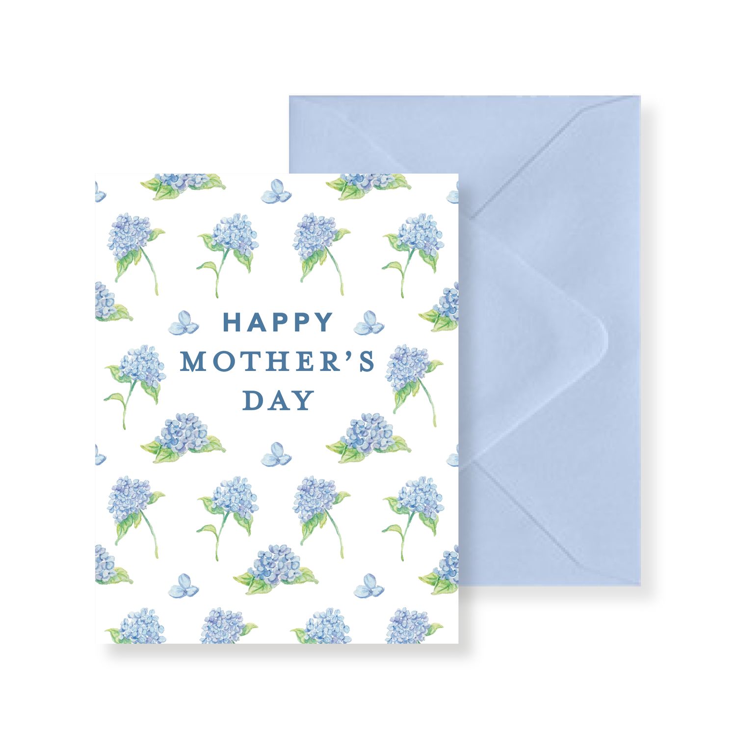 Hydrangeas Happy Mother's Day Watercolor Greeting Card — Simply Jessica Marie | Simply Jessica Marie