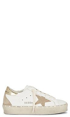 Golden Goose Hi Star Sneaker in White, Taupe, & Platinum from Revolve.com | Revolve Clothing (Global)