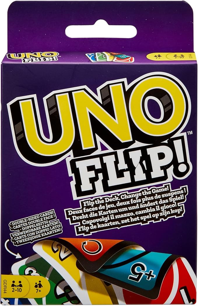 UNO FLIP! Family Card Game, with 112 Cards in a Sturdy Storage Tin, Makes a Great Game for 7 Year... | Amazon (CA)