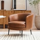 Viv Leather Slipper Chair | West Elm (US)