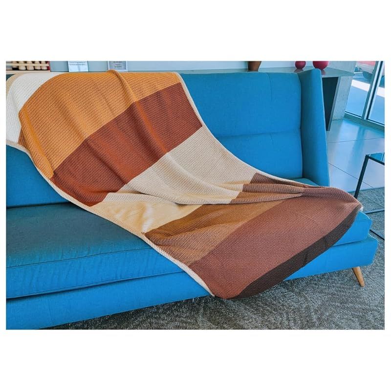 Handmade Crochet Blanket, Crochet Throw, Perfect for couch or bed, Large hamdmade crochet blanket... | Amazon (US)