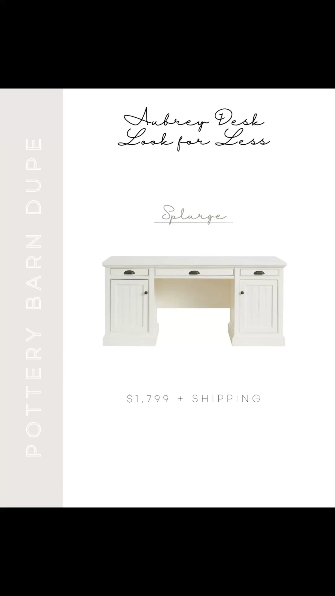 If you love the look of the Pottery Barn Aubrey desk but not the price tag, these are the best look-for-less options I’ve found. Same clean, sophisticated style, just way more budget friendly 🤍 Linking my favorites here so you can easily compare.

#LTKHome #LTKSaleAlert