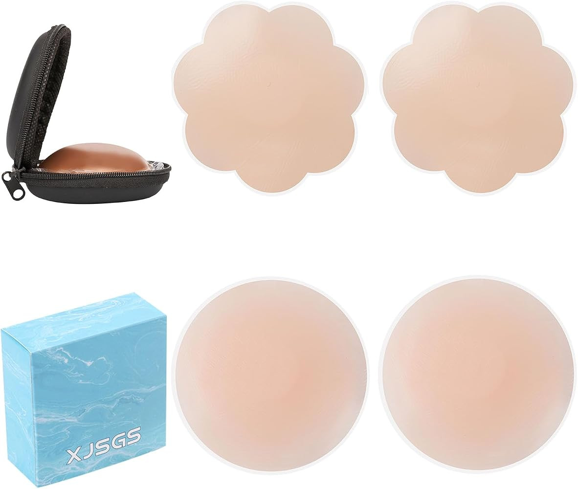 Nipple Covers - Reusable Adhesive Pasties Invisible, Seamless for Party Dresses, Wedding, Daily W... | Amazon (UK)