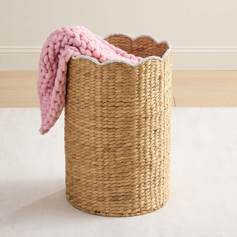 Hudson Scallop Hamper | Pottery Barn Teen