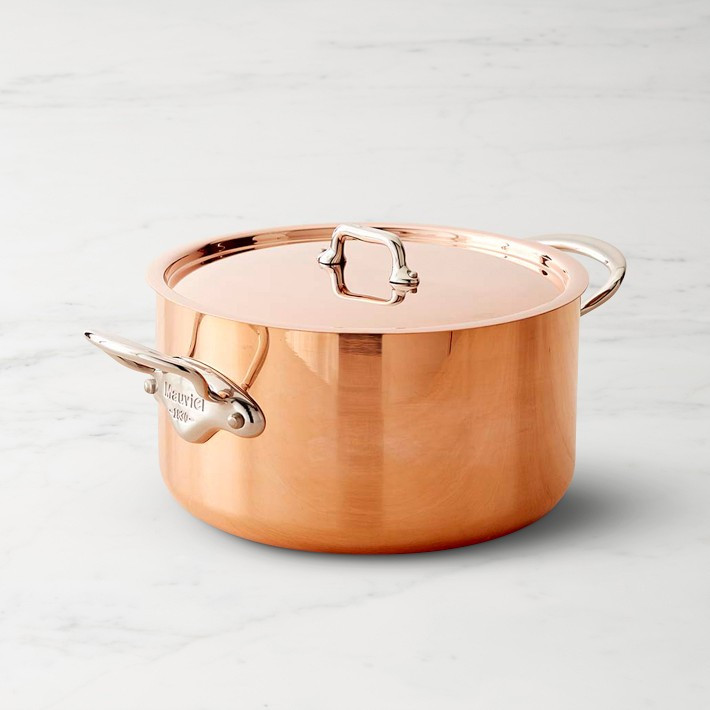 Mauviel Copper Triply M'3 S Stock Pot | Williams-Sonoma