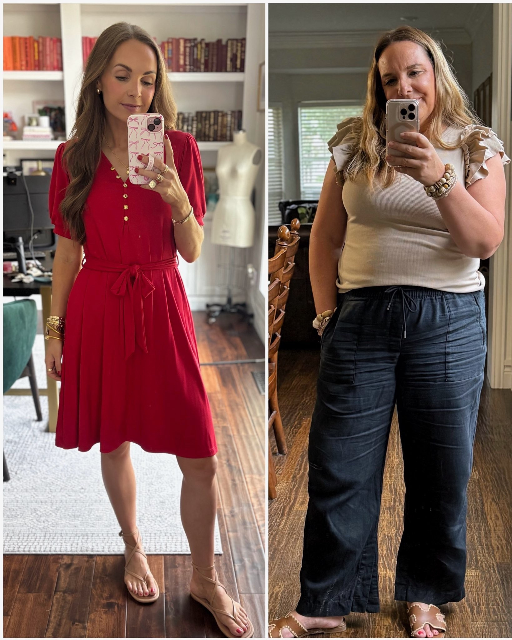 Summer “Momiform” with Kristy.  I’m wearing the new MW dress (size small)  that released today (MERRICK10 + free shipping today only). Kristy is wearing our favorite @athleta linen pants (size large). 

#LTKSeasonal #LTKStyleTip