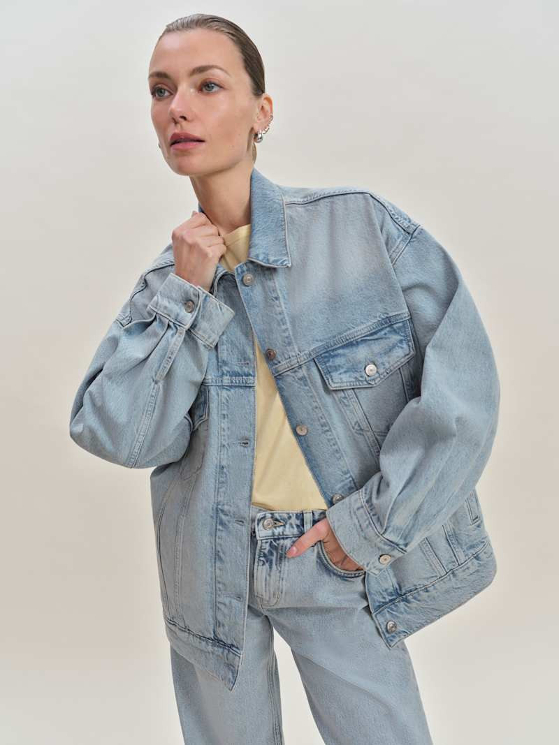 Brooks Oversized Denim Jacket | Reformation (Global)