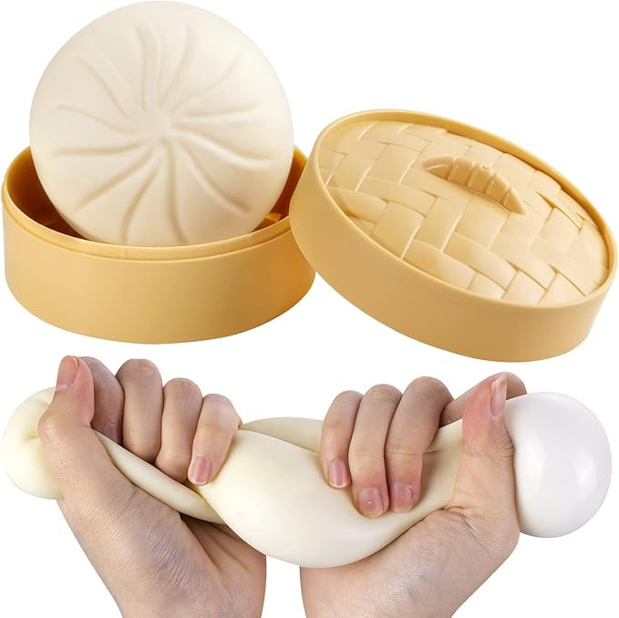 Dumpling Stress Ball, Steamed Stuffed Bun, Stress Relief Squeezing Bun Toys for Halloween Project... | Amazon (US)