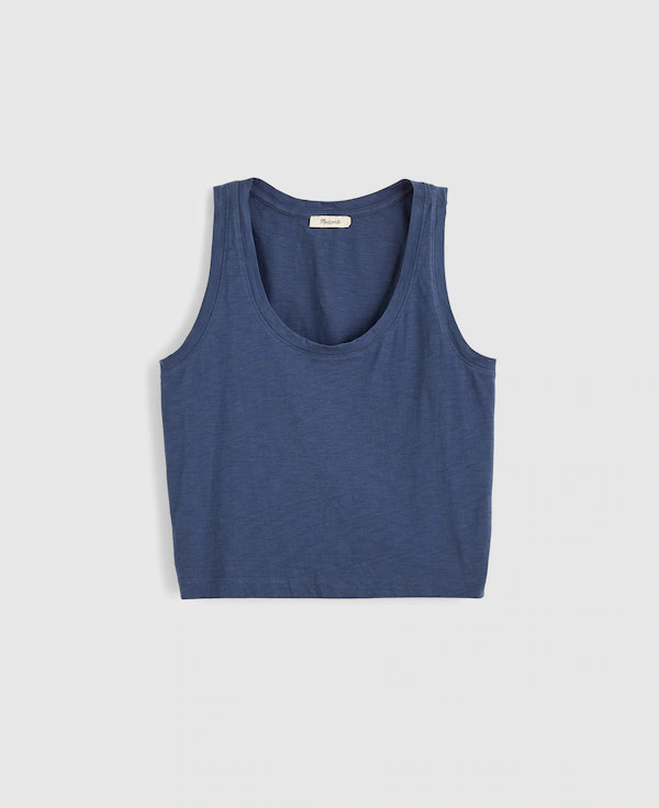 The Easy Crop Scoopneck Tank in Soft Slub | Madewell