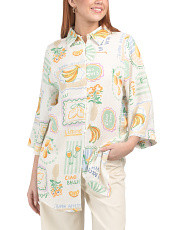 Linen Blend Limone Cover-up Shirt Dress | Clothing | Marshalls | Marshalls